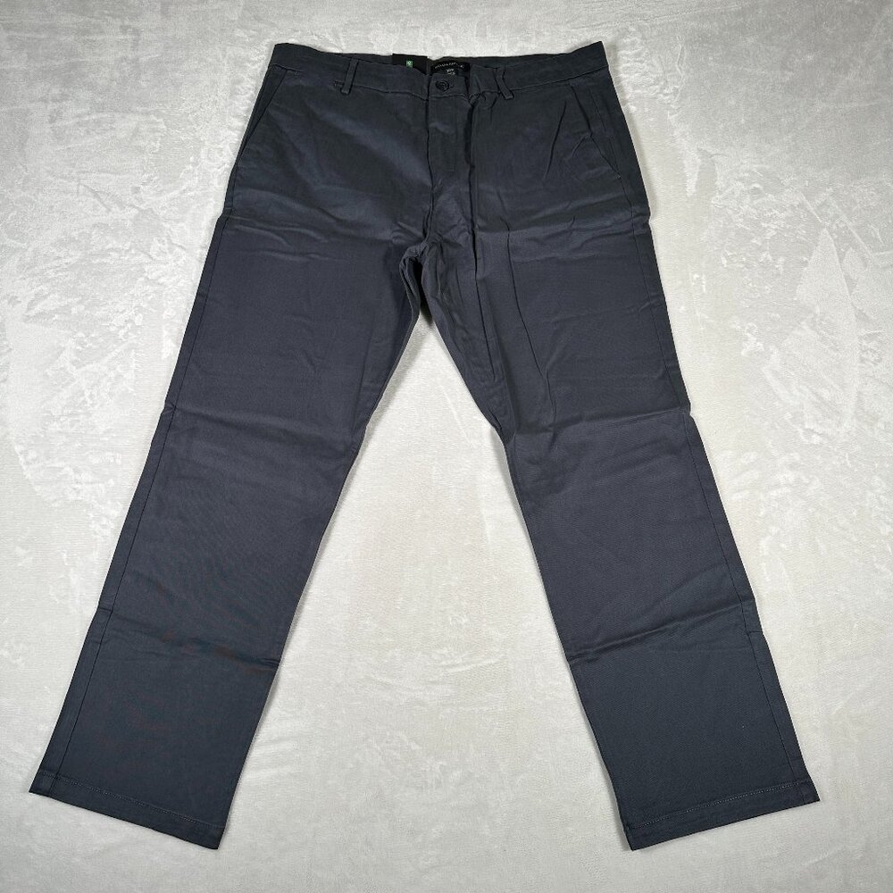 Banana Republic Chino Pants Men Size W38 L30 Gray Slim Fit Straight Legs NWT